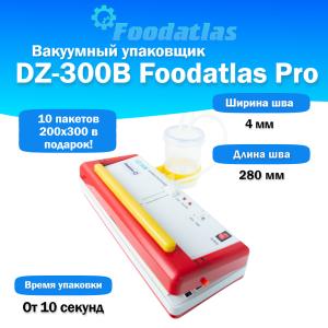 Вакуумный упаковщик c удалением жидкости DZ-300B Foodatlas Pro (54708231286) распродажа